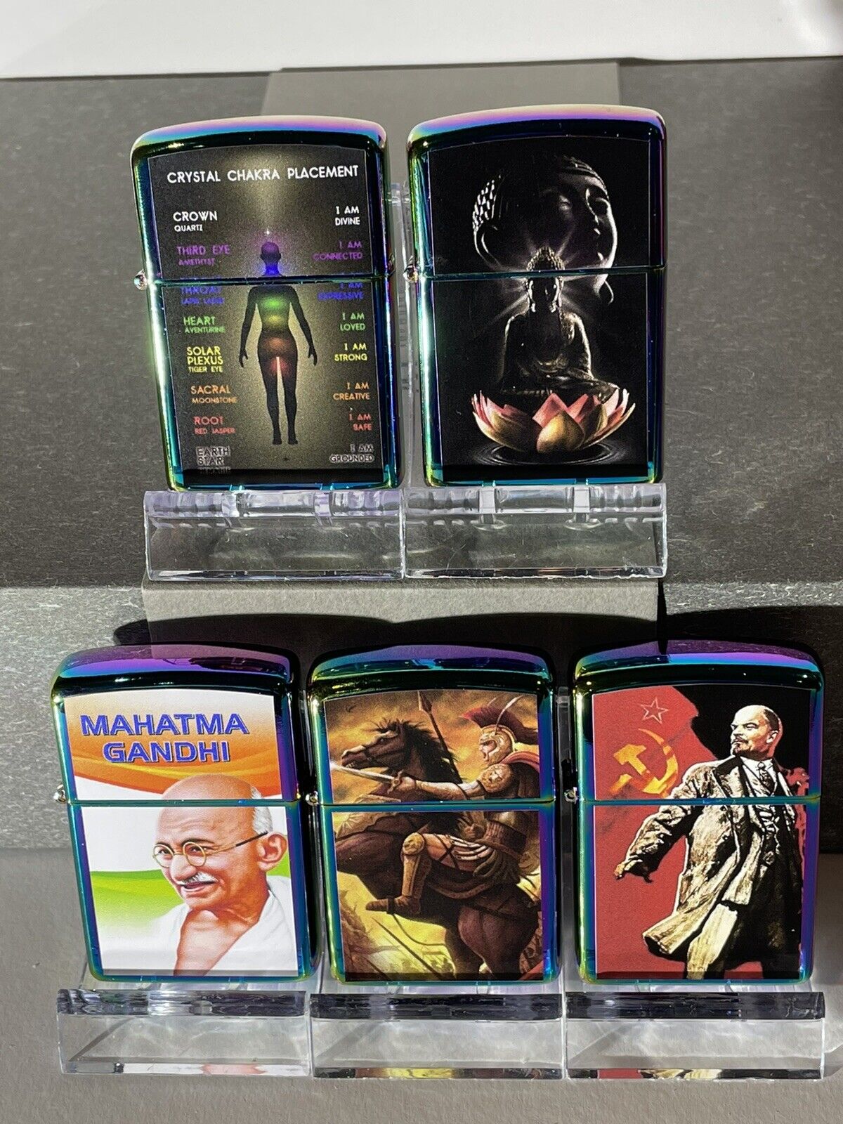 5 Nos Windproof Oil Lighters Zippo Fluid World Leader Collectibles Great Gift