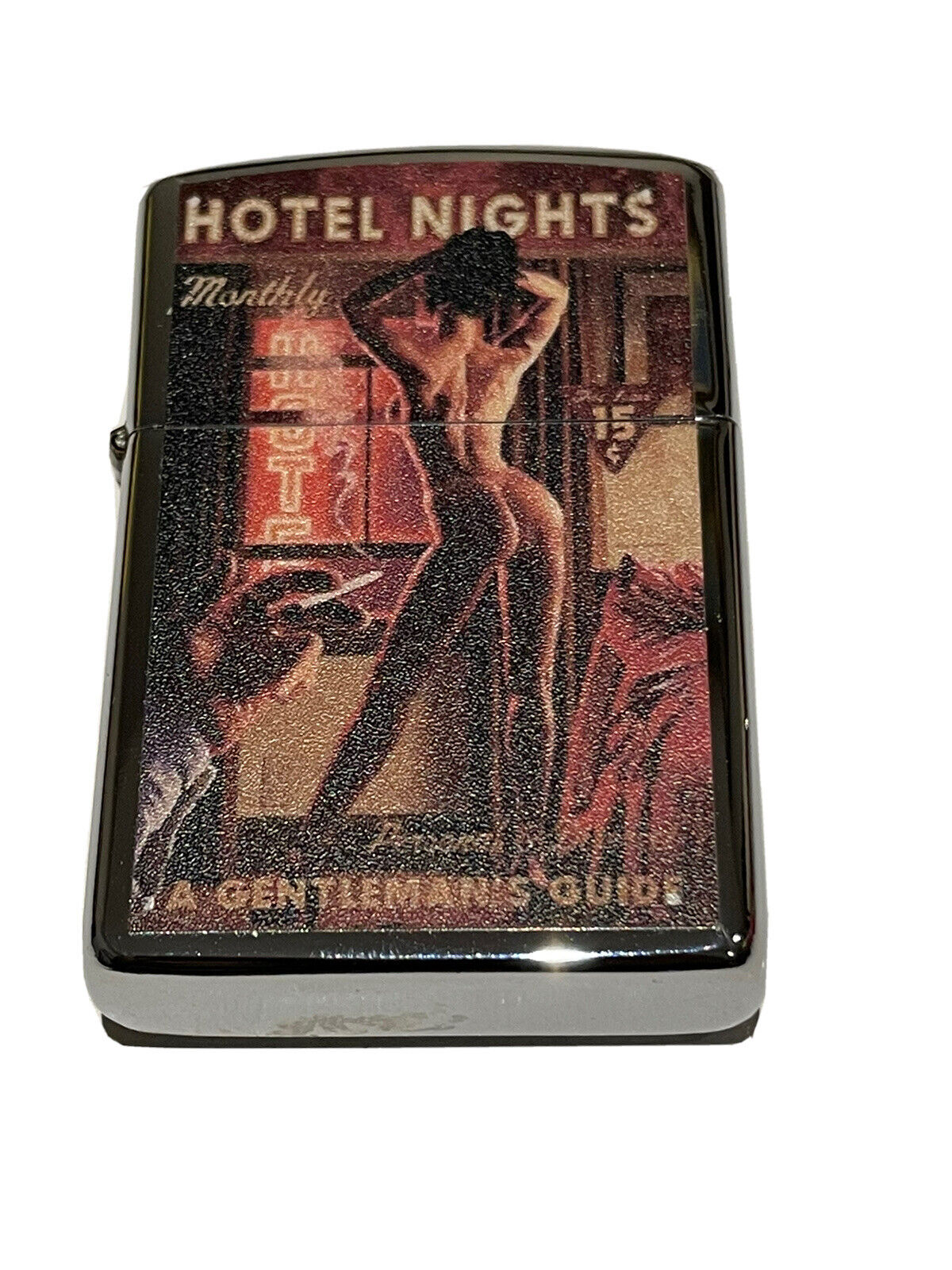 4 PCs windproof Oil Lighters Unbranded playboy cover designs hotel nights