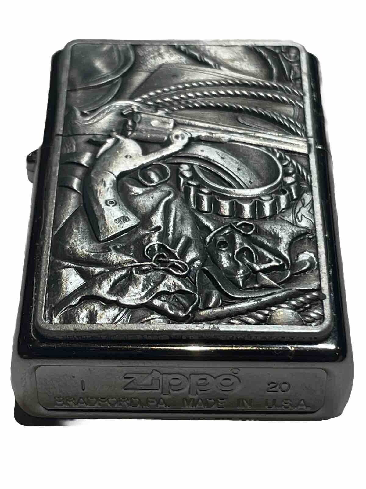 4 PCs Genuine Zippo Wild West Collections  Cowboy Gun Made In USA Bargain Price