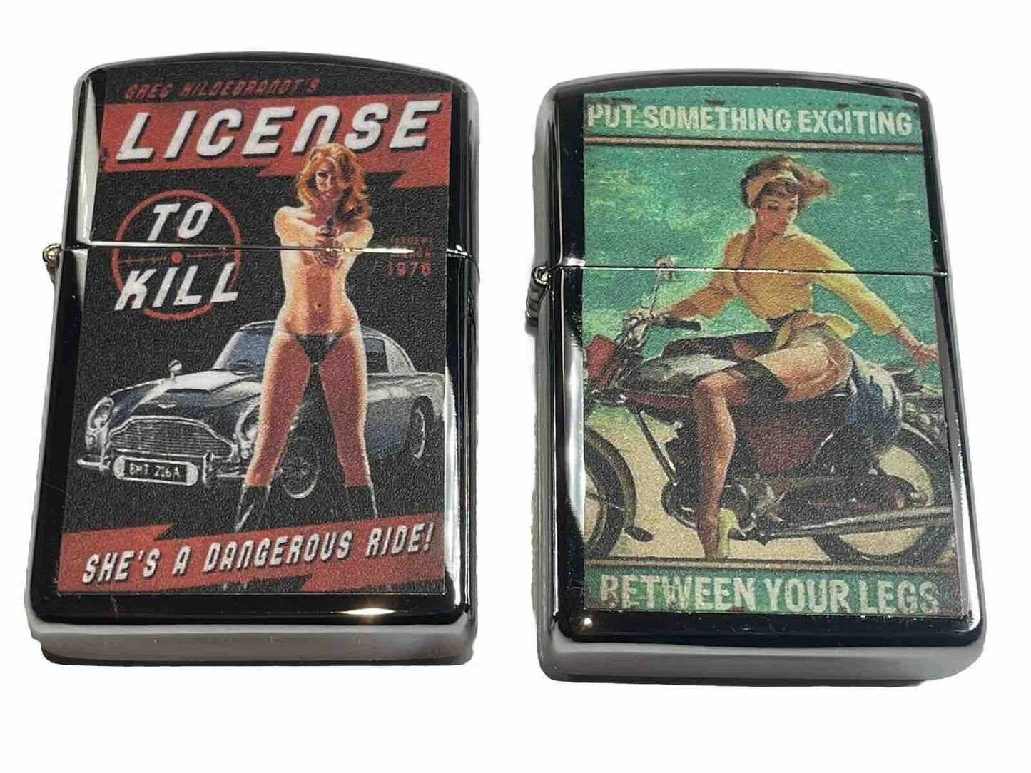 4 PCs Windproof Oil Lighters Retro Designs Gift For Unisex New Hobbyists Collect