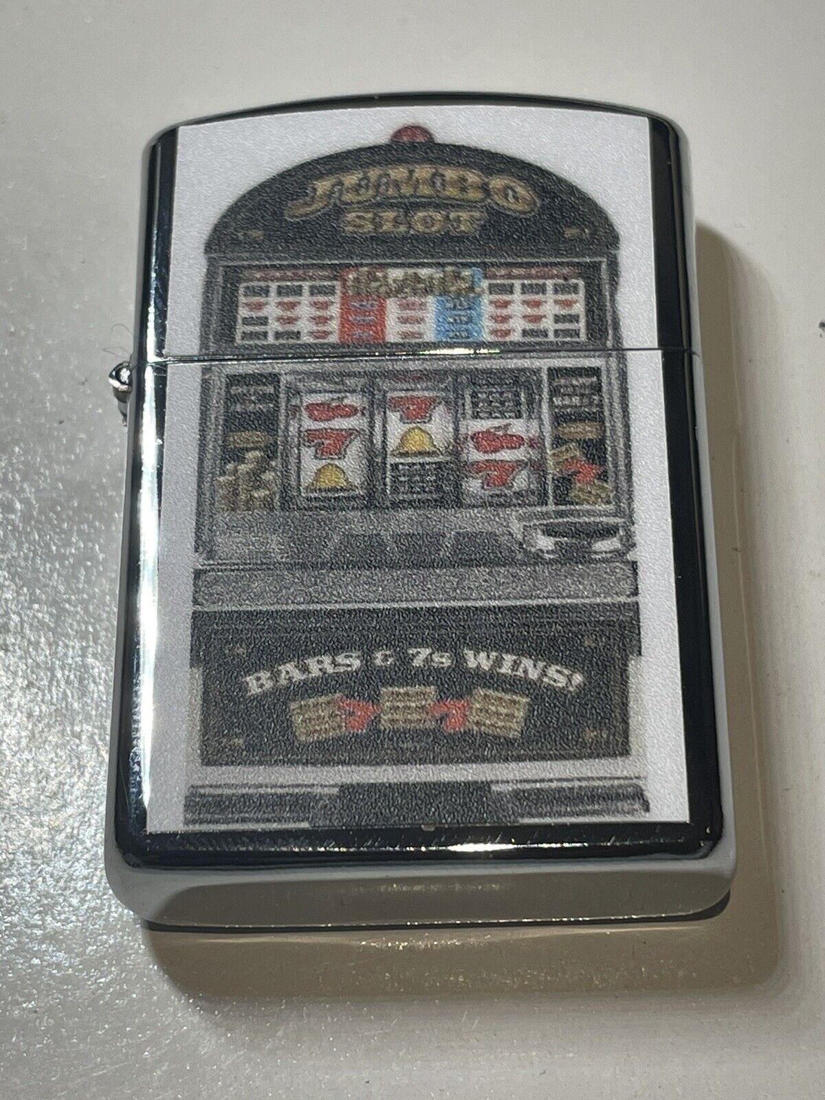 4 PCs Windproof Oil Lighters Las Vegas Casino Nevada Pokies Wonder Woman Design