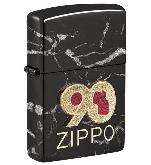 zippo ligher Black Collectible 90th Anniversary Commemorative Pce Made In USA