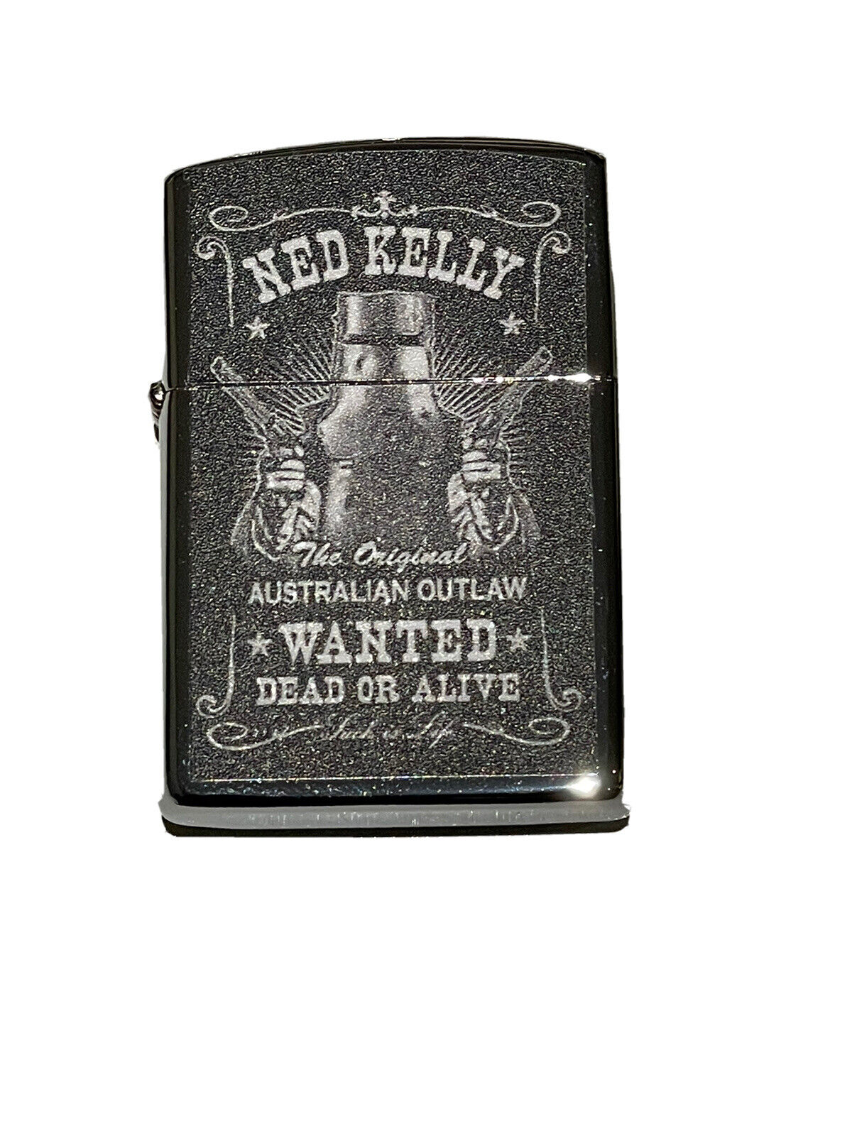 4 PCs windproof Oil Lighters Unbranded Ned Kelly jack Daniels elephant designs