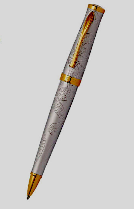 Cross Year of The Monkey Collectible Brushed Platinum & 23KT Gold Ball Point Pen