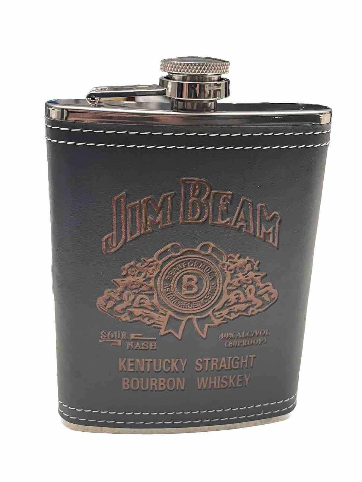 Jim Beam Bourbon Whiskey Flask Pipe Shot Glass Pen Classical Gift Set Collectibl