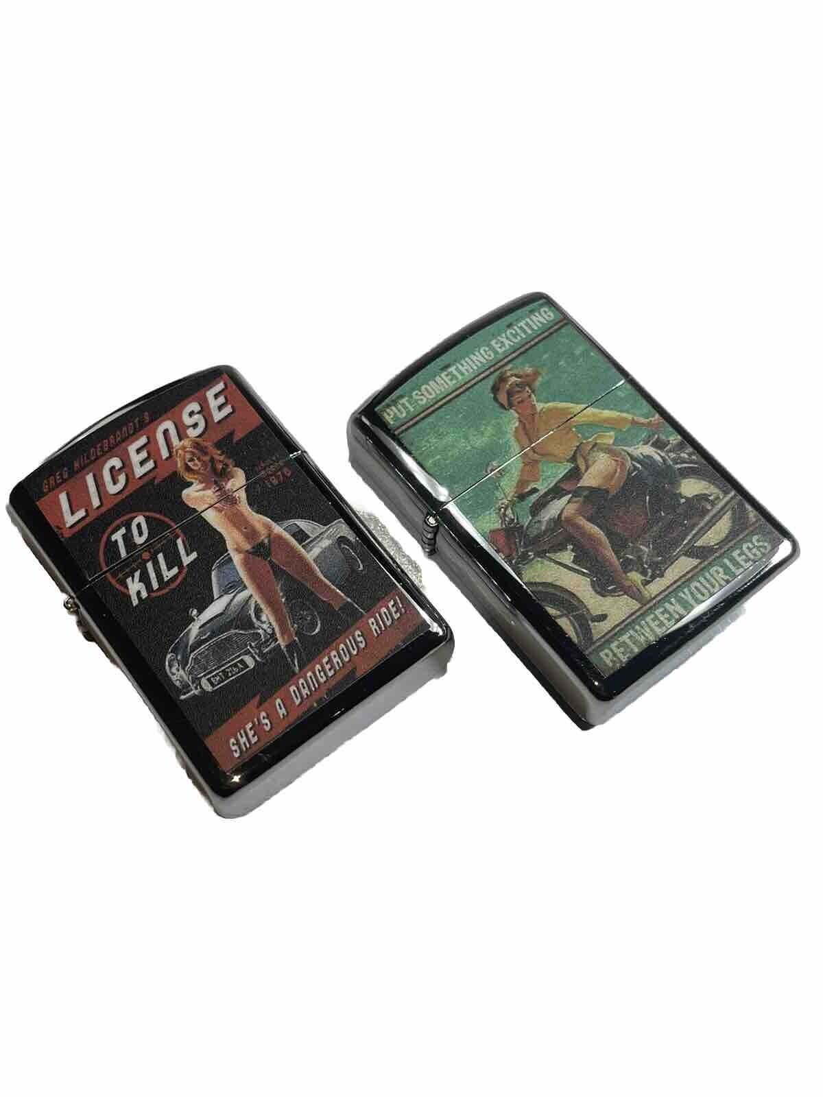 4 PCs Windproof Oil Lighters Retro Designs Gift For Unisex New Hobbyists Collect