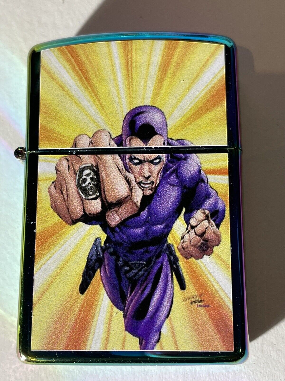 5 Nos Windproof Oil Lighters Zippo Fluid Comic Collections Avengers Spiderman