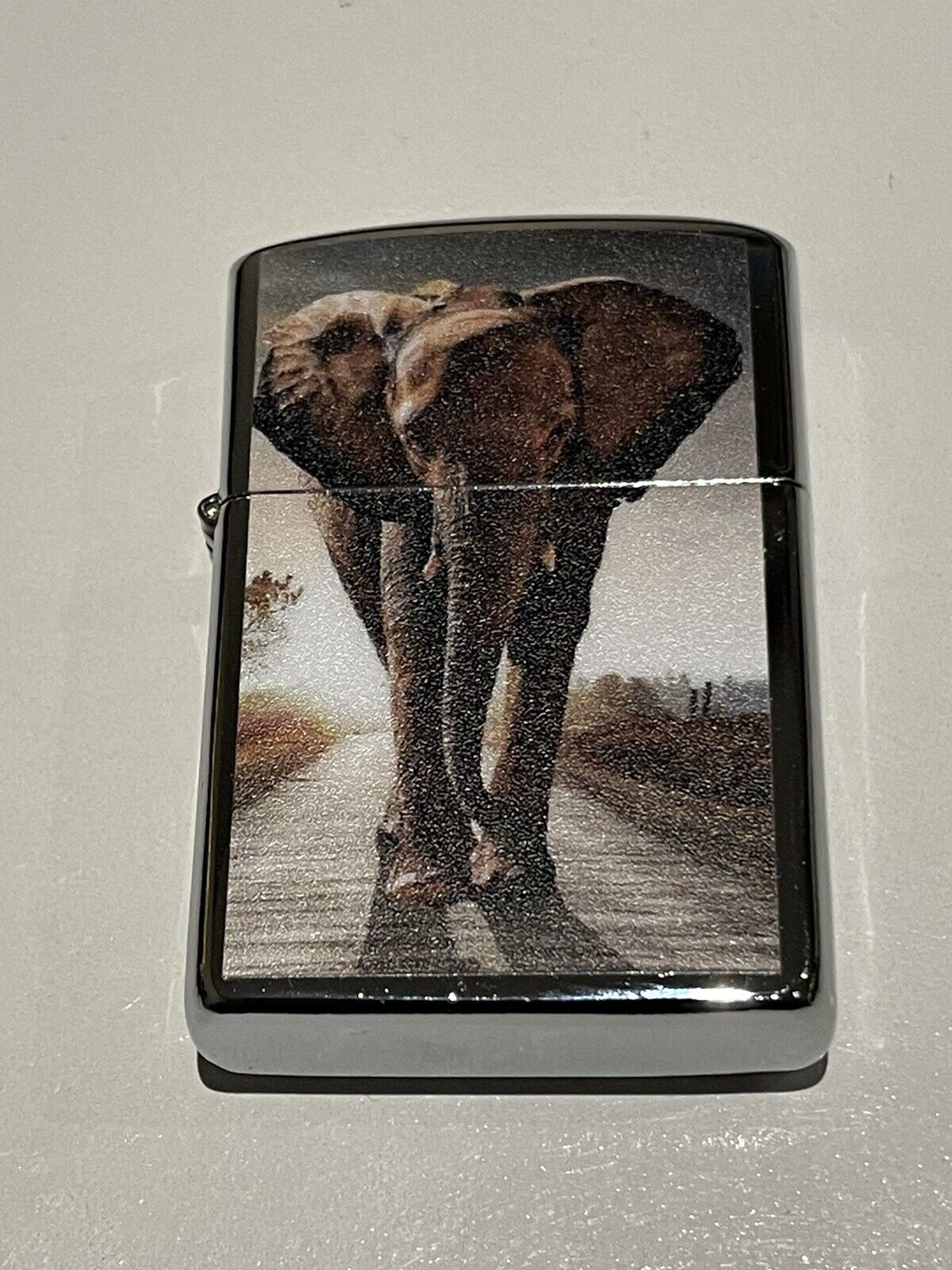 4 PCs set windproof Oil Lighters Unbranded lucky cat art and elephant designs