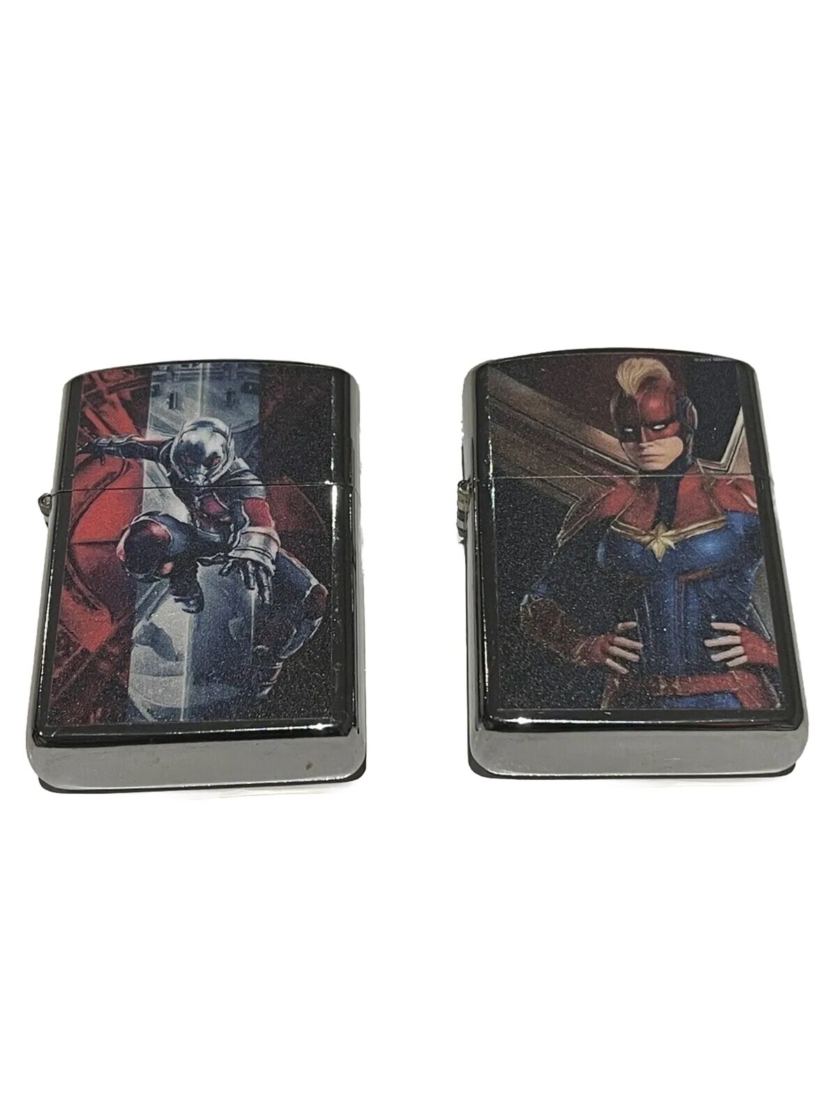 4 PCs Lighter Set Windproof Deadpool Antman Captain America Captain Marvel Set