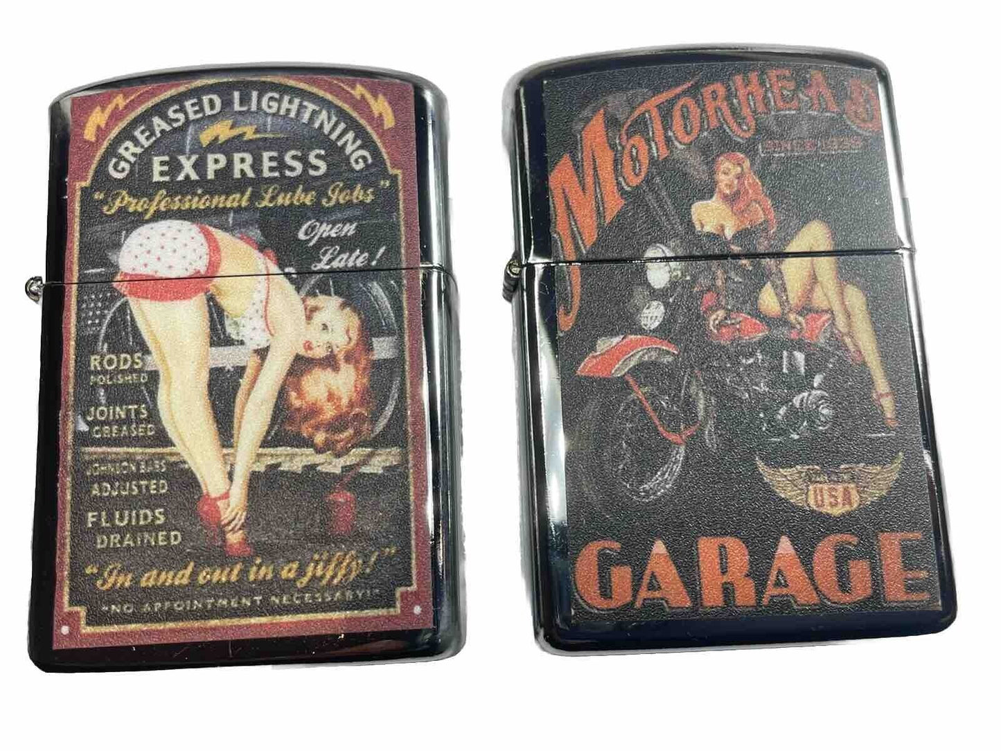 4 PCs Windproof Oil Lighters Retro Designs Gift For Unisex New Hobbyists Collect