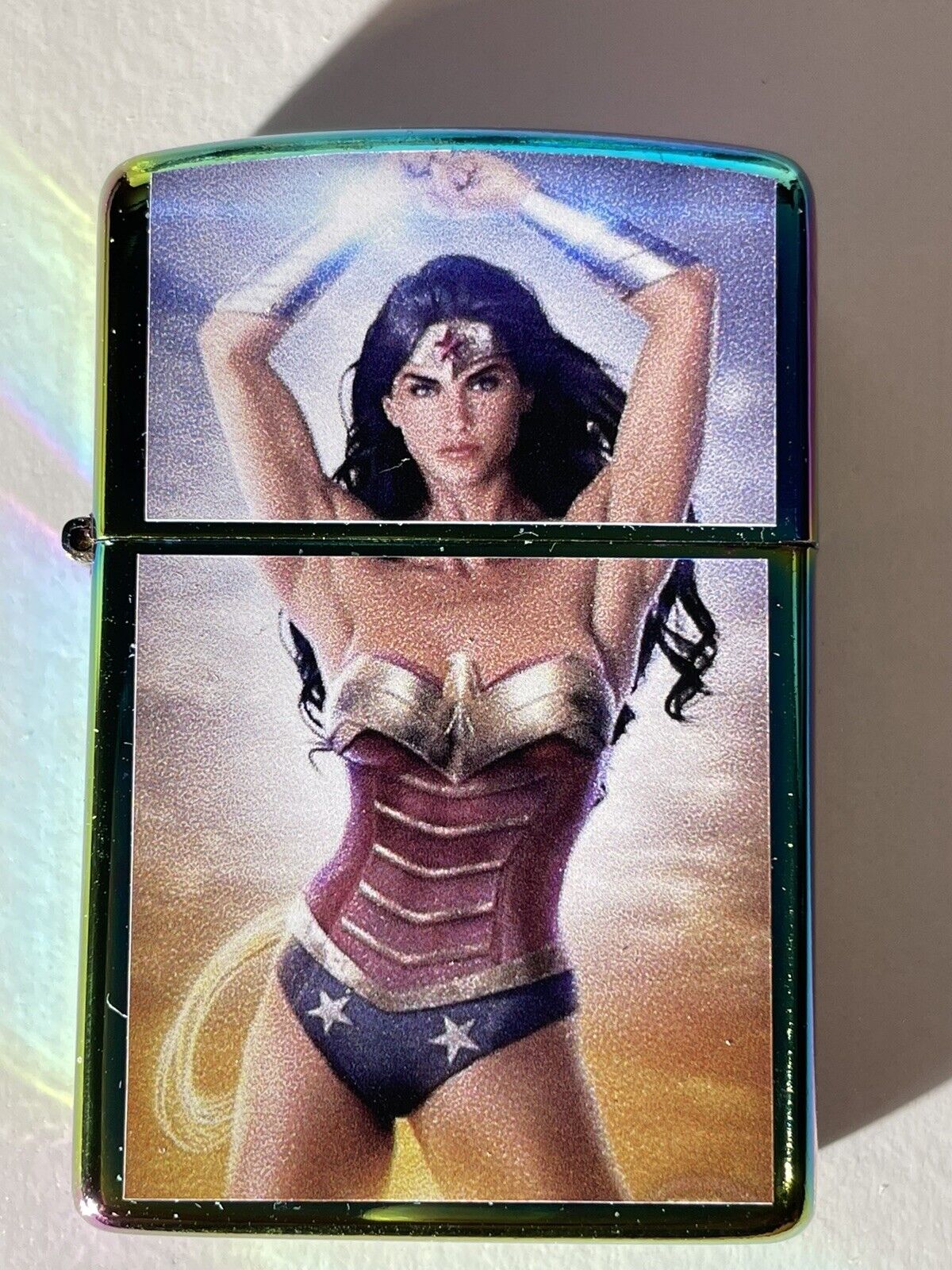 5 Nos Windproof Oil Lighters Zippo Fluid Comic Collections Avengers Spiderman