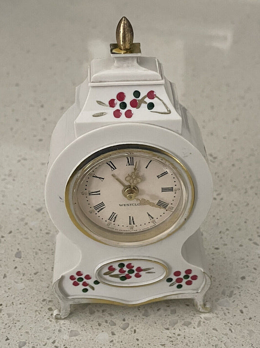 vintage mechanical clock westclox made in Hong Kong 1960s era excellent item