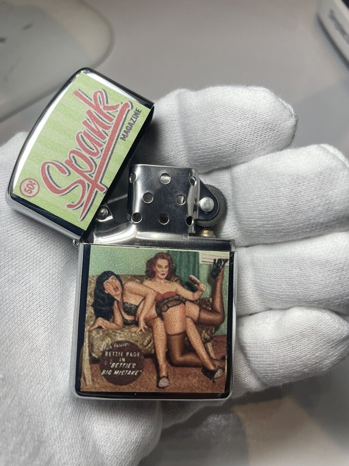 8 PCs Pin Up Girls Magazine Cover Designs Wind Proof Oil Lighters Gift For Adult