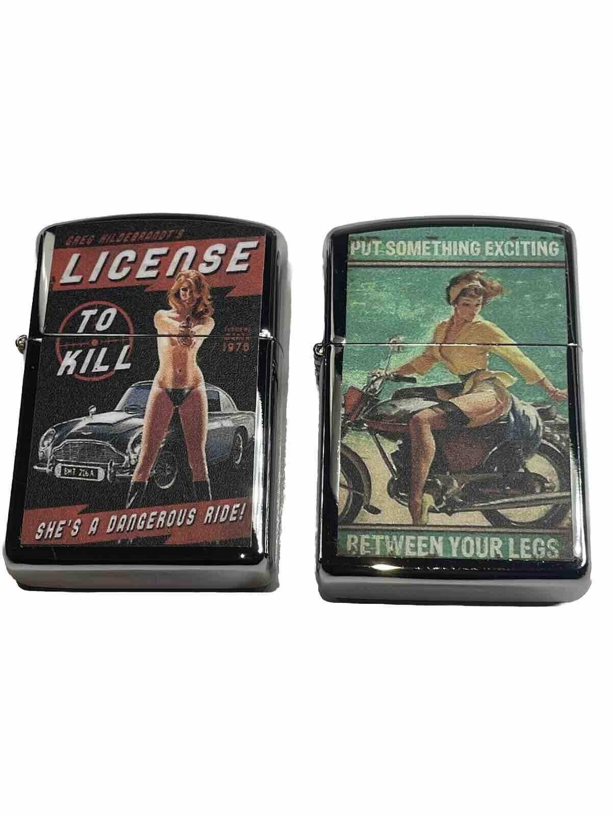 4 PCs Windproof Oil Lighters Retro Designs Gift For Unisex New Hobbyists Collect