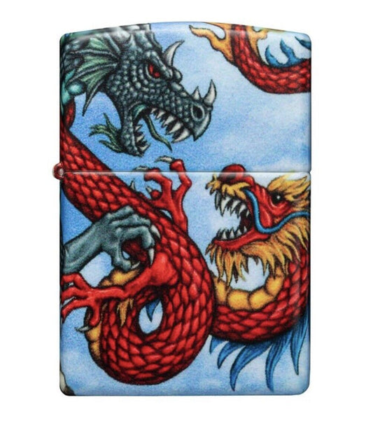 Genuine zippo Lighter medieval times dragons ruled over land and sky 540 Colour