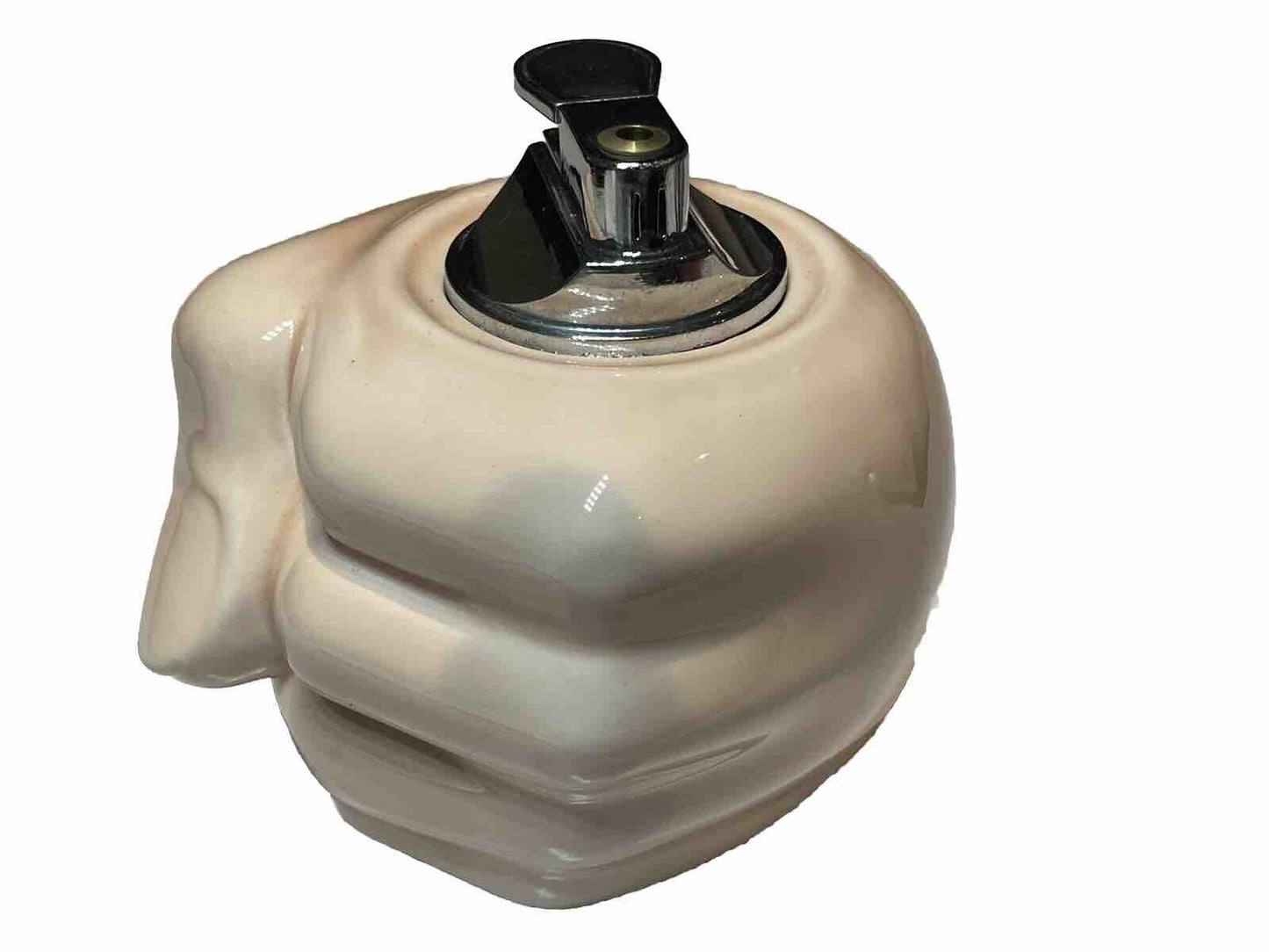 4 PCs Vintage Style Table Top Ceramic Lighters Hand ,kneel, Golf And Dice Gift