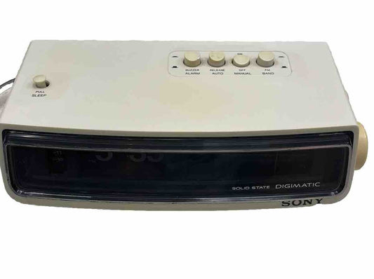 Sony Digital Flip Clock Radio MODEL NO TEM-C480E Retro Collectible Excellent