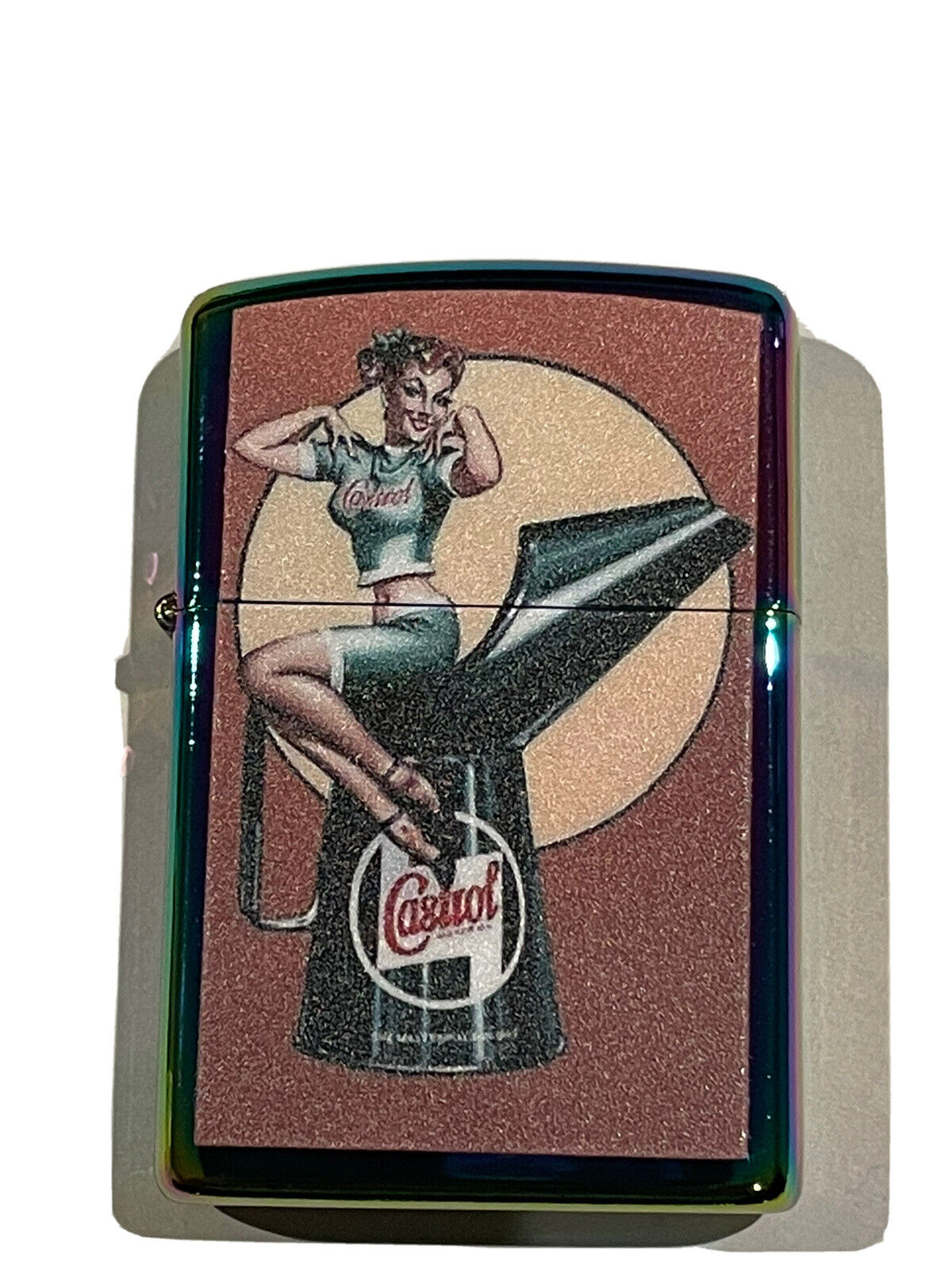 4 PCs  Windproof Oil Lighters Unbranded Shell Castrol  Oil Auto Mechanic Vintage