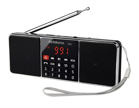 Retekess TR602 AM FM Stereo Radio Bluetooth Speaker Gift For Birthday Travel All