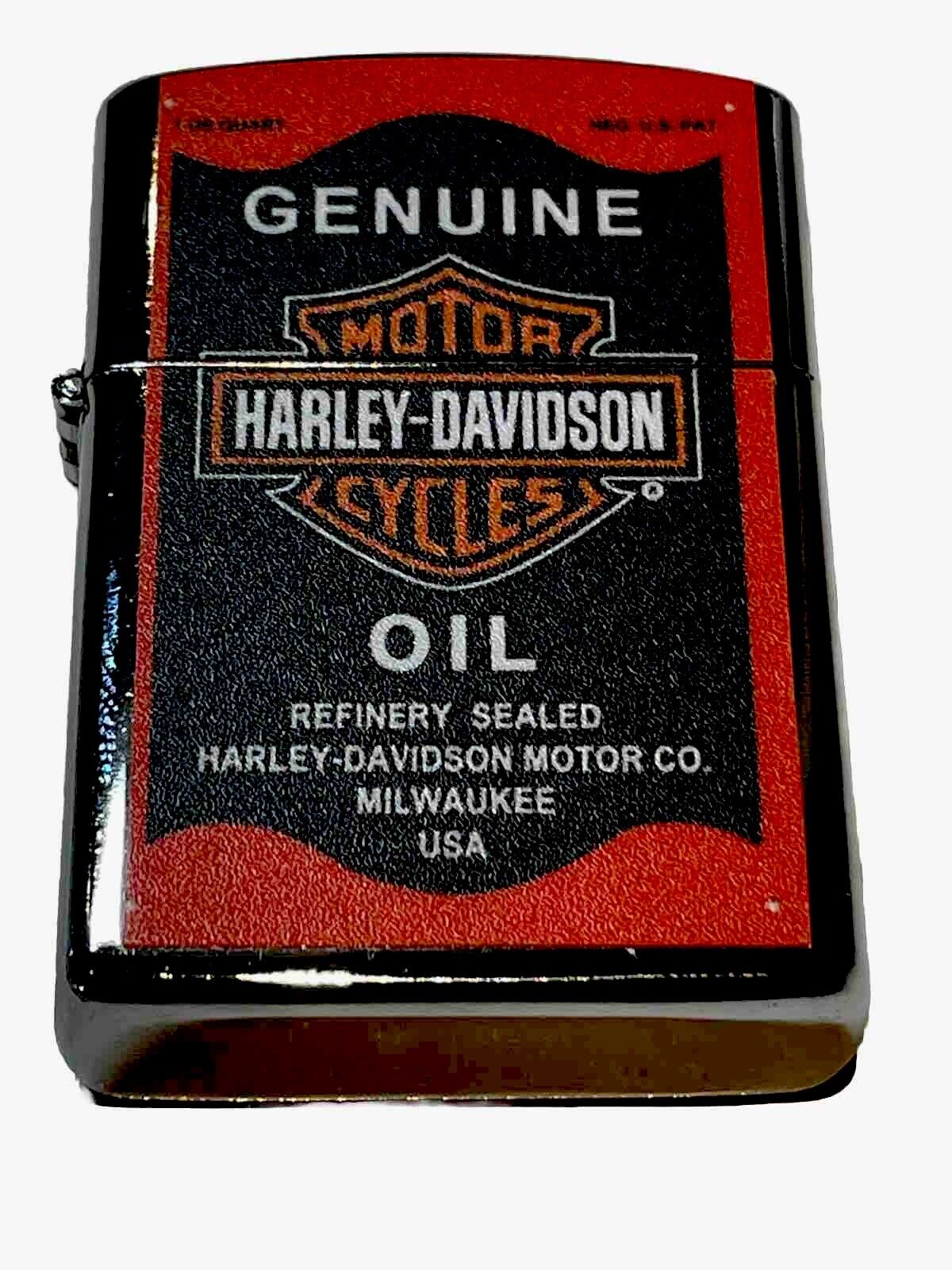 3 PCs Windproof Oil Lighters Vintage Style Jack Daniels &Coke Harley Davidson