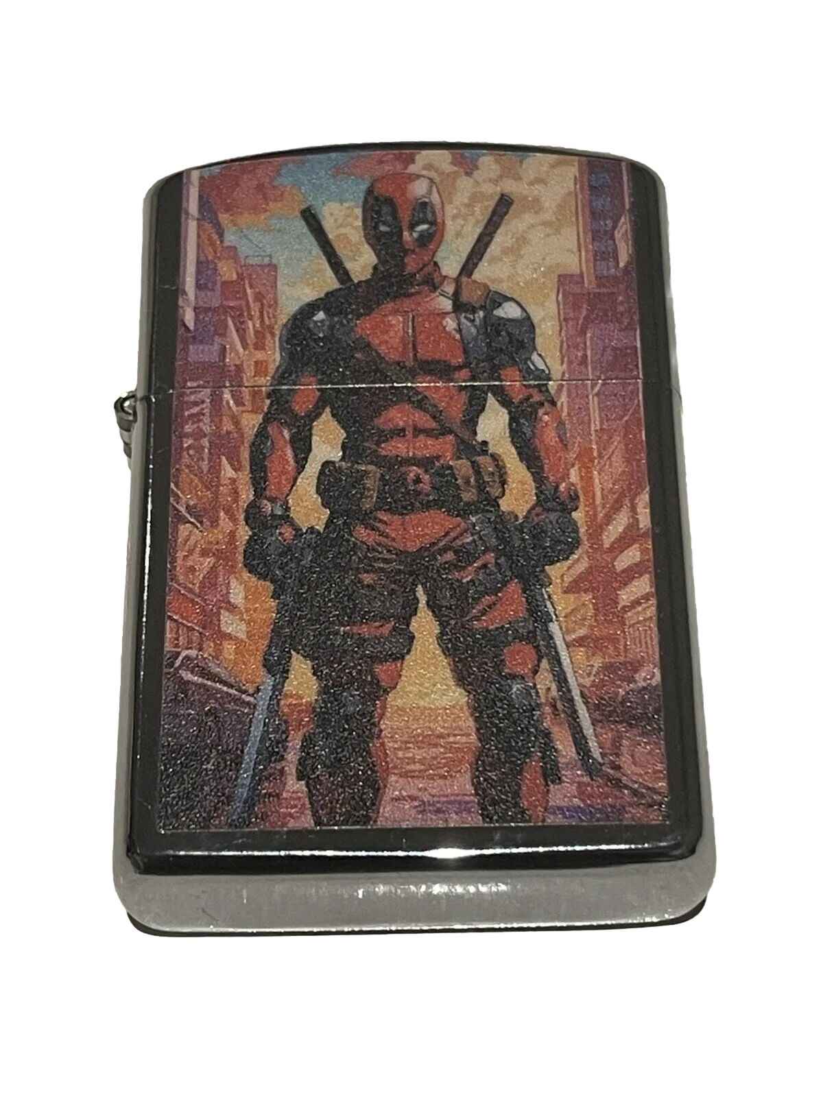 4 PCs Lighter Set Windproof Deadpool Antman Captain America Captain Marvel Set