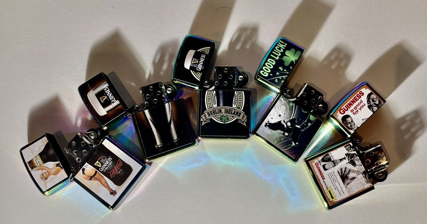 5 Nos Windproof Oil Lighters Zippo Fluid Irish Collections Great Gift Irish Luck