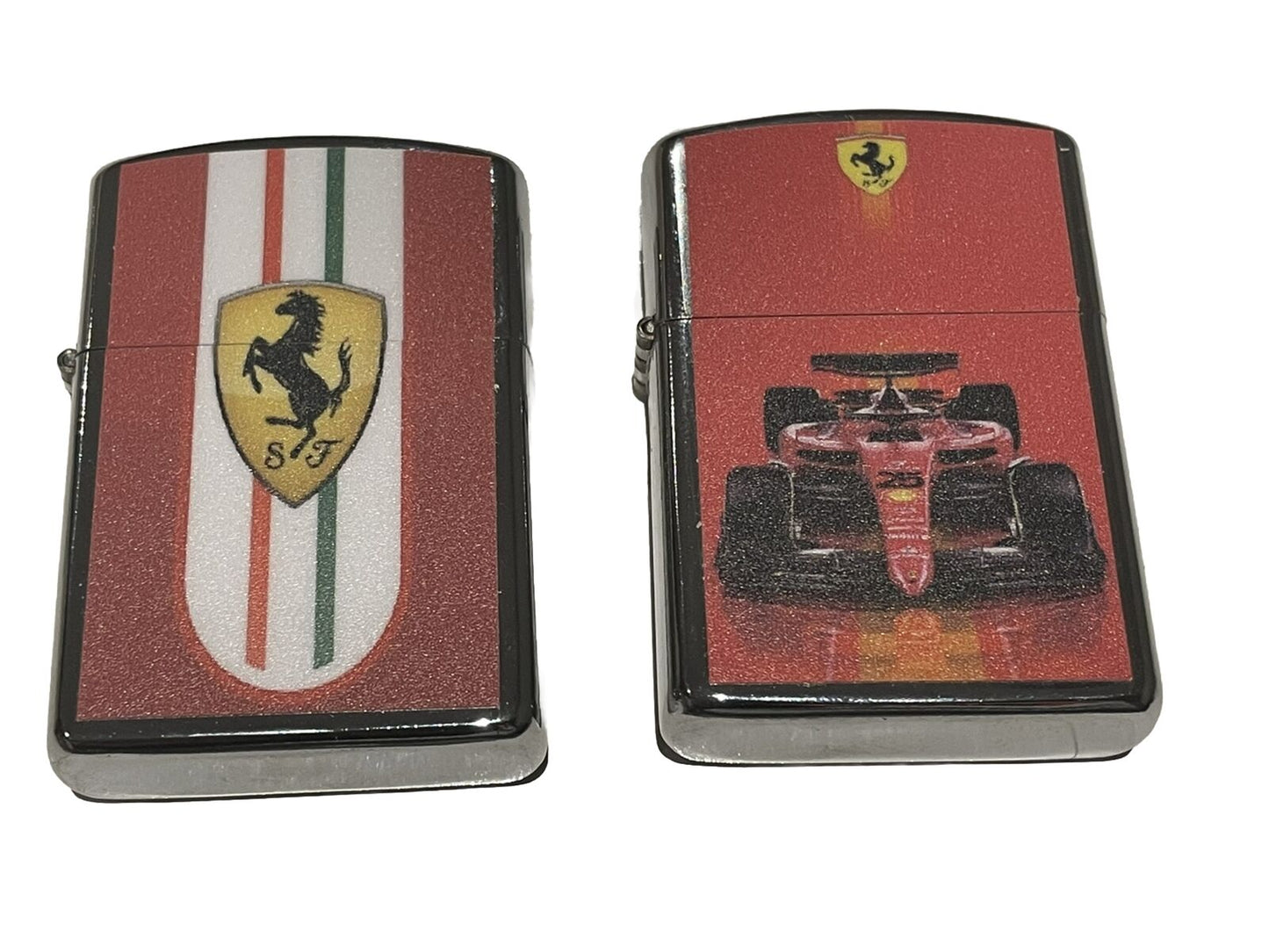 4 PCs Windproof Oil Lighters Ferrari  Logo  Bumble Bee  Hulk Unique Lighter Set