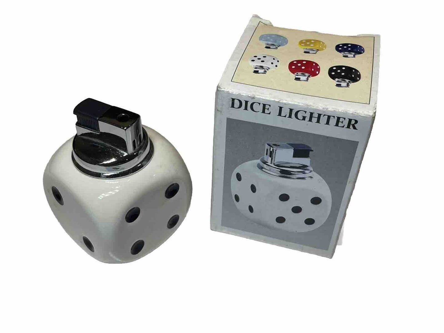 4 PCs Vintage Style Table Top Ceramic Lighters Hand ,kneel, Golf And Dice Gift