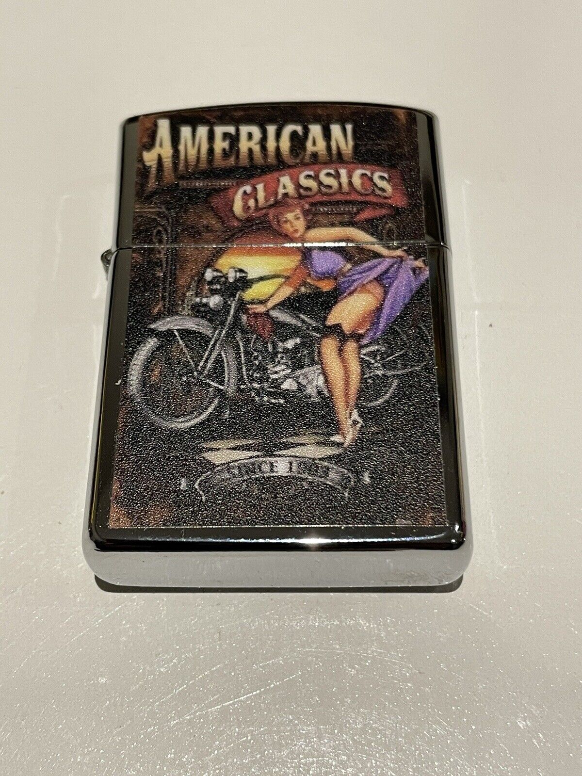 4 PCs set windproof Oil Lighters Unbranded Route 66 American classics Army